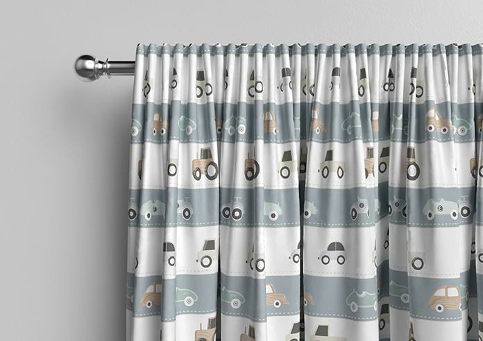Brum Brum, Blues - Made to Measure Curtains - Image 10